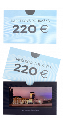 Darčeková poukážka 220 EUR (degustácia) 